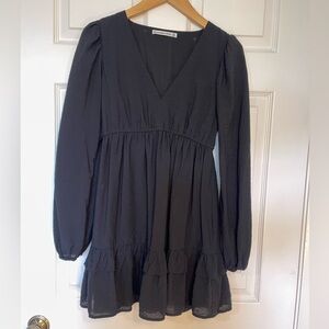 Abercrombie and Fitch Black Long Sleeve Dress